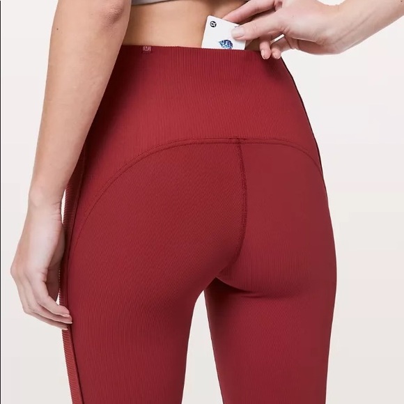 Lululemon Daily Lineup 7/8 Tight *25"
Dark Sport Red - Picture 2 of 11